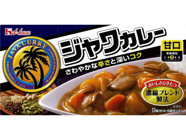 ハウス ジャワカレー 甘口(185g)