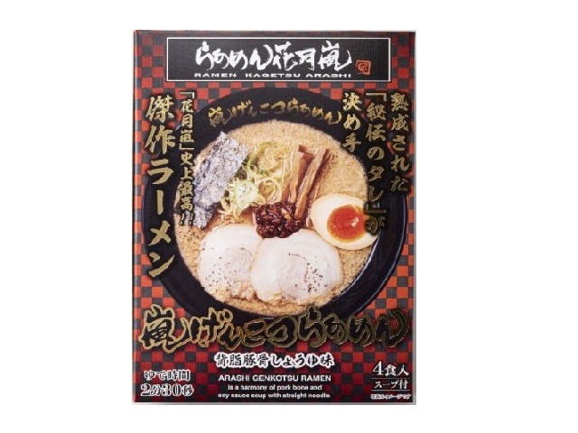 星野物産 らあめん花月嵐 箱入嵐げんこつらあめんセット 131gX4