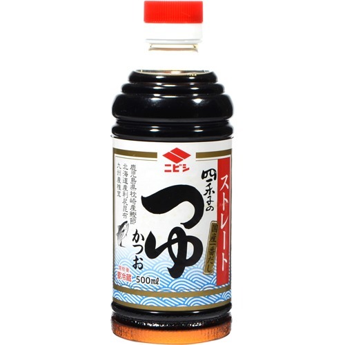 ニビシ 四季のつゆ かつお味 ストレート(500mL)