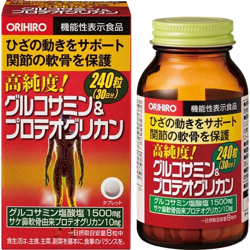 オリヒロ 高純度グルコサミン&プロテオグリカン(240粒)