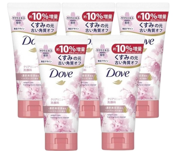 ダヴ フェイスケア クリアリニュー 洗顔フォーム サクラデザイン 本体/やさしいフローラルの香り 143g 増量品