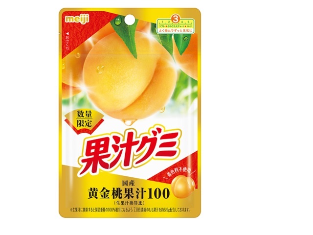 明治 果汁グミ 黄金桃 47g