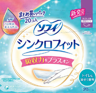 ソフィ シンクロフィット特に多い昼用 20ピース