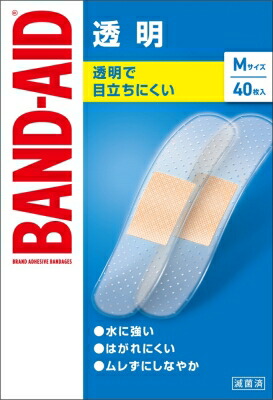 バンドエイド 透明 Mサイズ 40枚