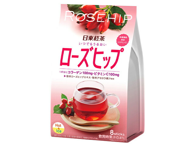 日東紅茶 いつでもうるおいローズヒップ 11gX8