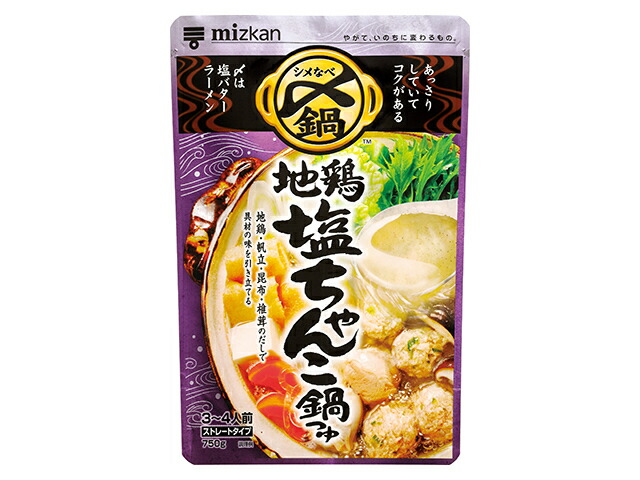 Ｍｉｚｋａｎ 〆まで美味しい地鶏塩ちゃんこ鍋つゆ　ストレート