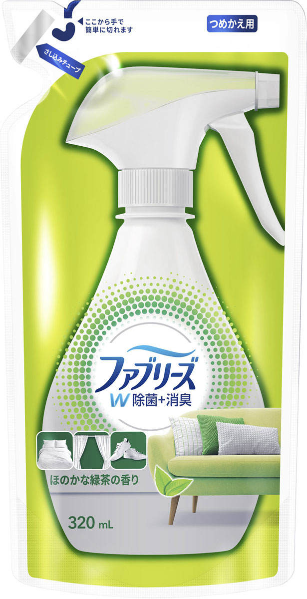 緑茶成分入りファブリーズ 詰替 320mlの商品画像