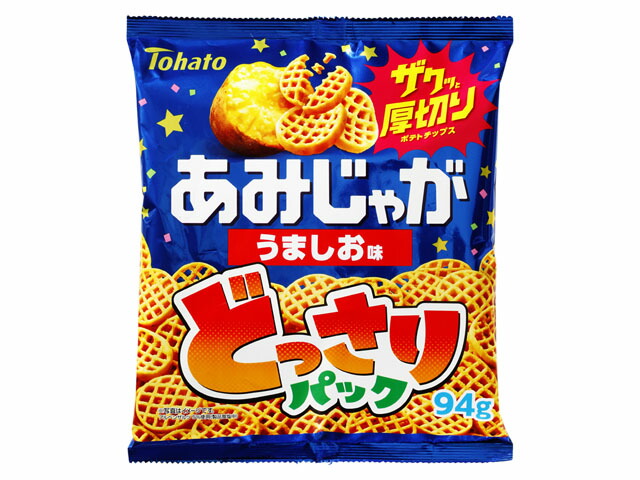 東ハト あみじゃが うましお味 どっさりパック 94g