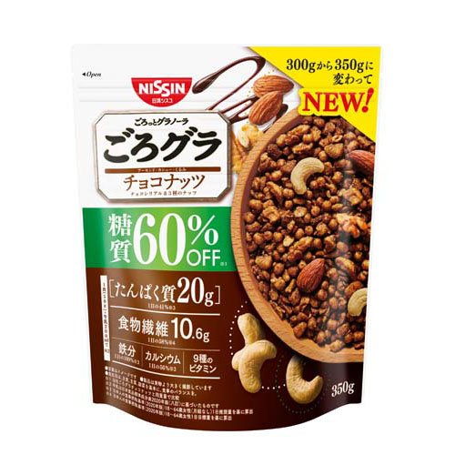 日清シスコ ごろグラ 糖質60％オフ チョコナッツ(350g)