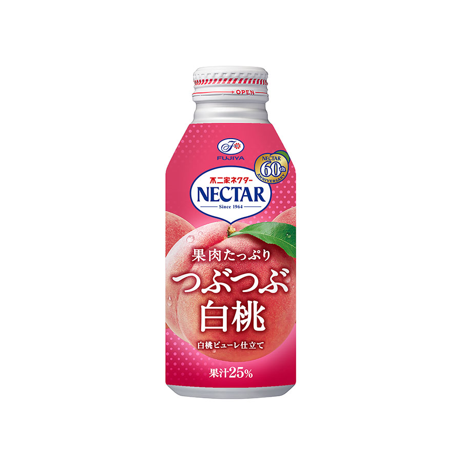 不二家 NECTAR 果肉たっぷり つぶつぶ白桃 380g