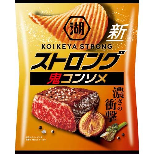 湖池屋 ポテトチップスストロング 鬼コンソメ(55g)