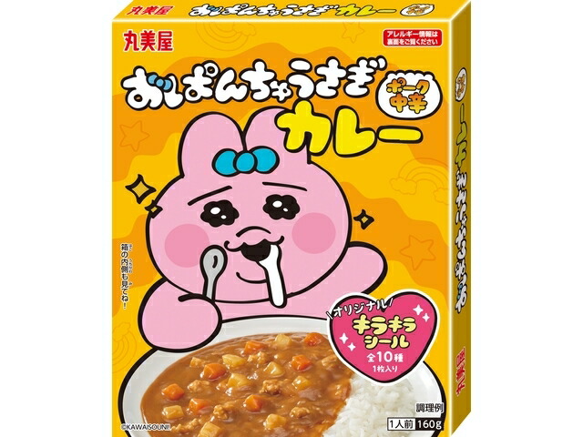 丸美屋食品工業 丸美屋　おぱんちゅうさぎカレーポーク中辛箱入