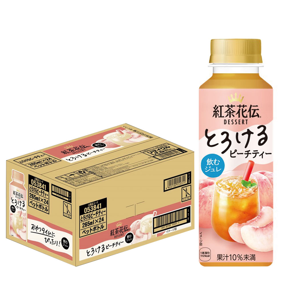 コカ・コーラ 紅茶花伝 デザート とろけるピーチティー ペット 265ml