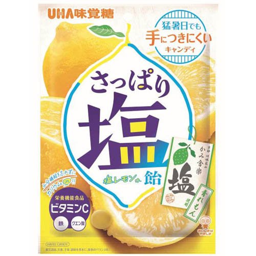 UHA味覚糖 さっぱり塩飴 塩レモン味 64g