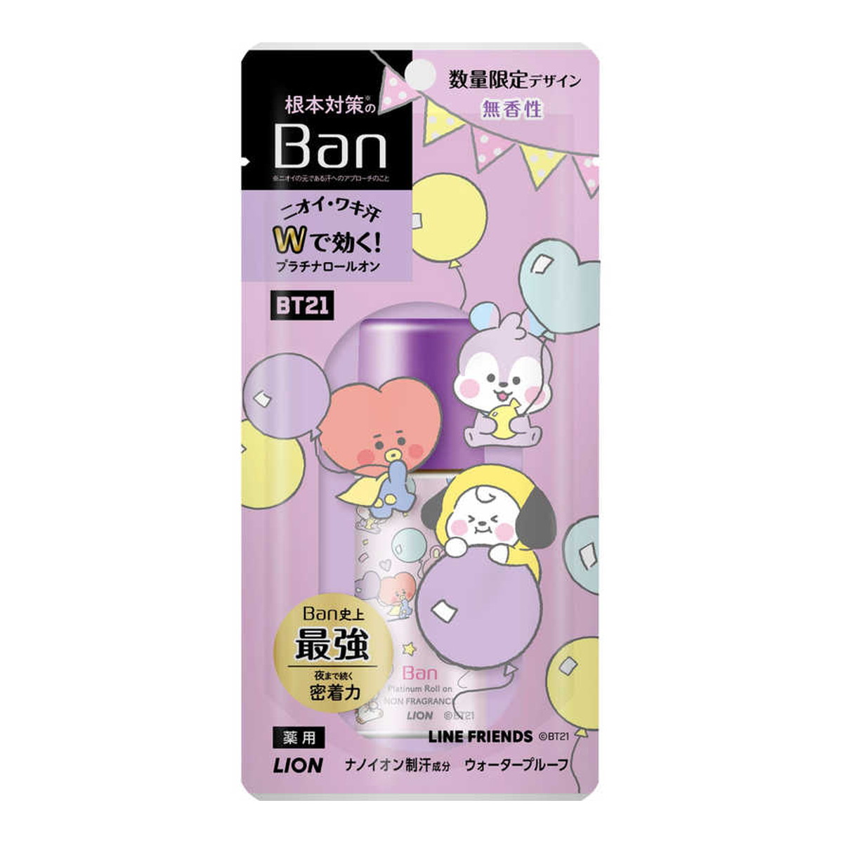Ban 汗ブロックPロールオン 無香 BT21
