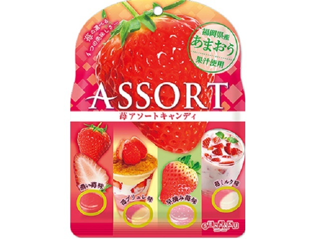 扇雀飴本舗 苺アソートキャンディ 85g