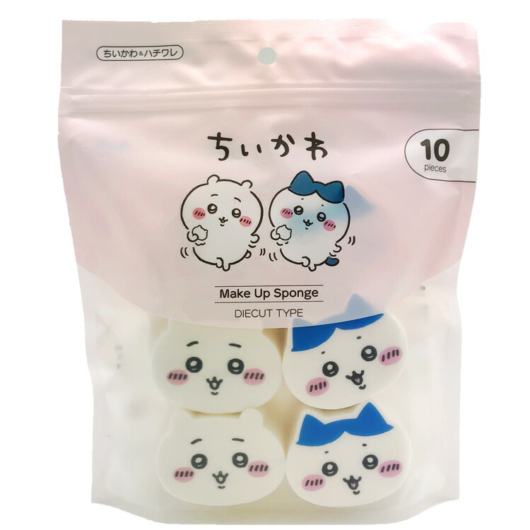 ちいかわ　ダイカットパフ（ちいかわ＆ハチワレ）