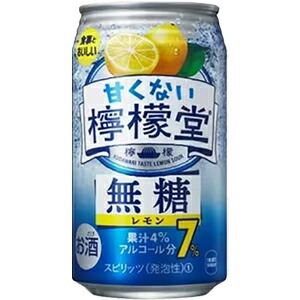 コカ・コーラ 甘くない檸檬堂 無糖レモン 7% 缶 350ml