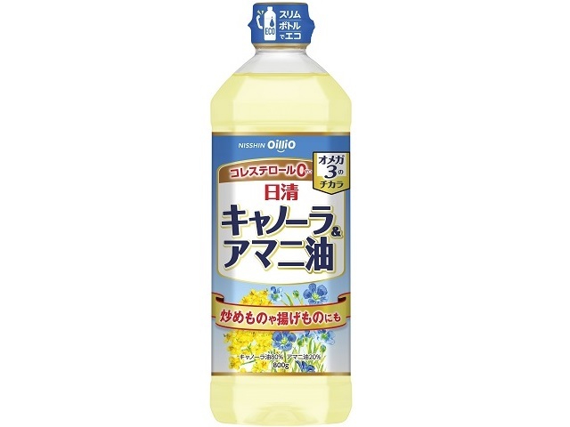 日清オイリオグループ 日清キャノーラ＆アマニ油８００Ｇ