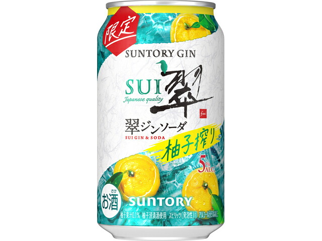 サントリー 翠ジンソーダ〈柚子搾り〉３５０ｍｌ缶