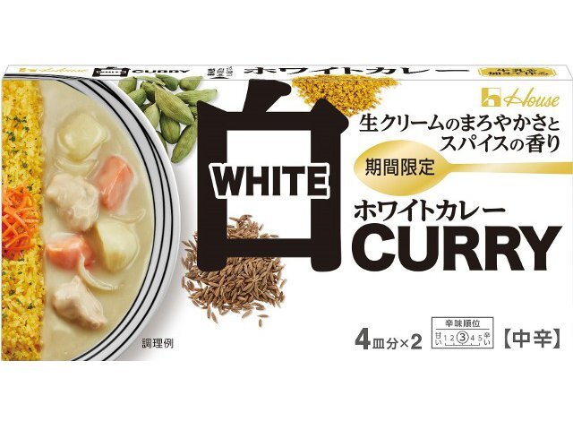 ハウス食品 １４０ｇ　ホワイトカレー　中辛
