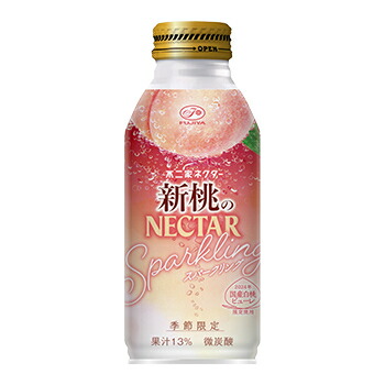不二家 新桃のNECTAR Sparkling 缶 380ml