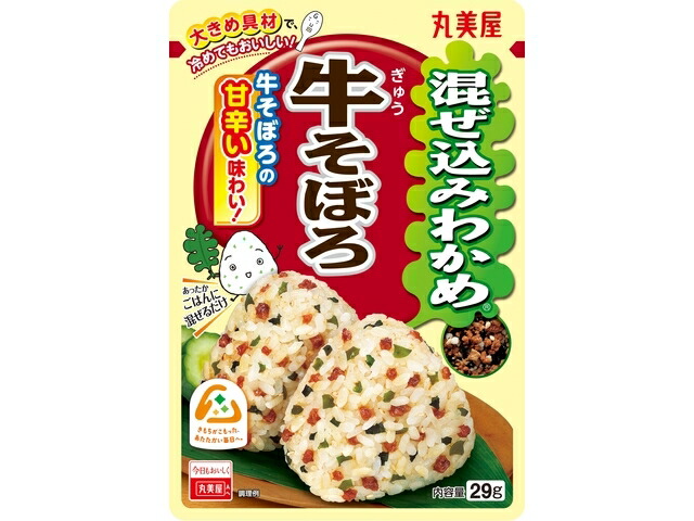 丸美屋食品工業 丸美屋　混ぜ込みわかめ　牛そぼろ　袋入　２９ｇの商品画像