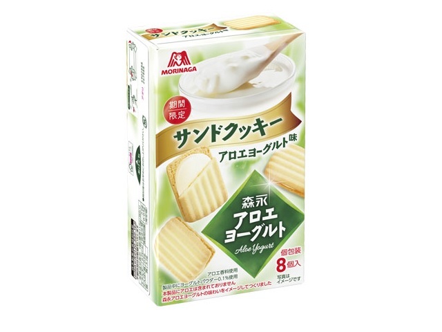 森永製菓 森永のアロエヨーグルト味サンドクッキー 8個