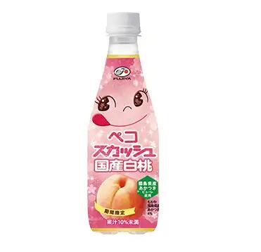 不二家 ペコスカッシュ 国産白桃 410mlの商品画像
