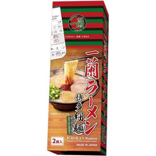 一蘭ラーメン 博多細麺ストレート(129g×2食)