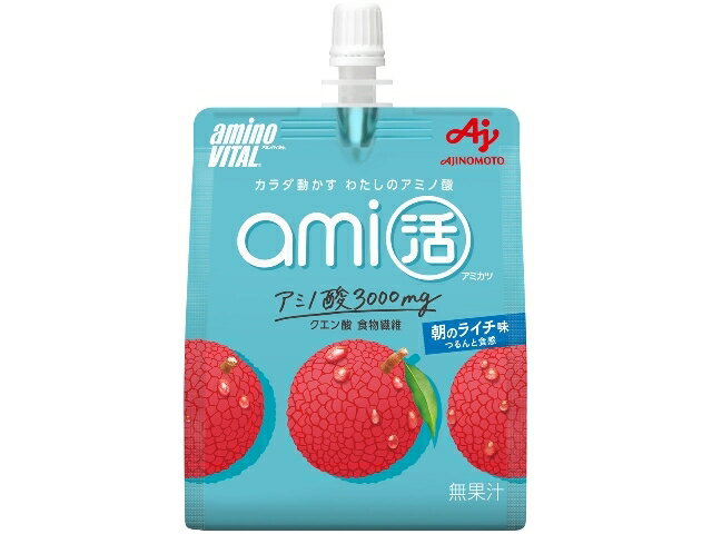 味の素 アミノＶａｍｉ活ゼリー　朝のライチ味　１８０ｇ