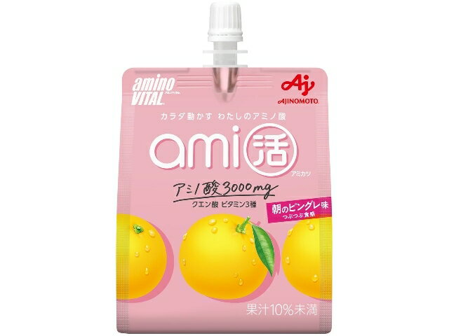 味の素 アミノＶａｍｉ活ゼリー　朝のピングレ味　１８０ｇ