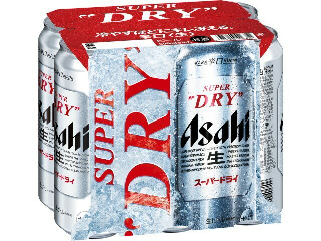 アサヒス-パ-ドライ缶500ml　6缶パック