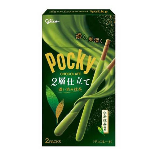 グリコ ポッキー2層仕立て 濃い渋み抹茶 2袋の商品画像