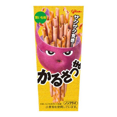 グリコ かるさつま 紫いも味 36g