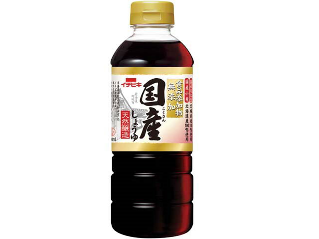 イチビキ 無添加国産しょうゆ　　５００ｍＬの商品画像