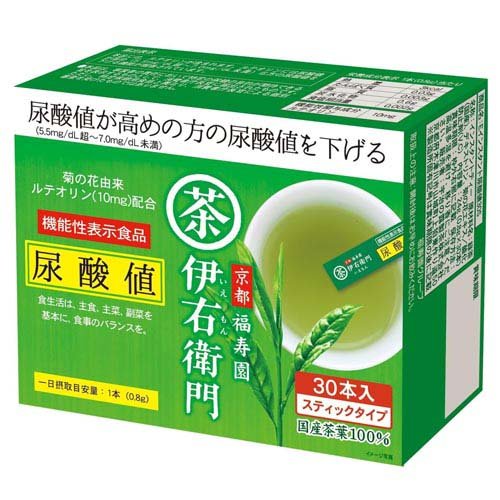 伊右衛門 機能性インスタント緑茶 尿酸値(30本入)の商品画像