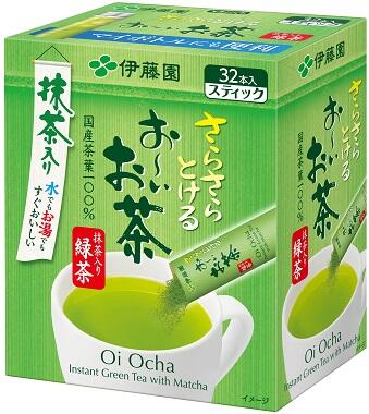 伊藤園 お～いお茶 スティック さらさら抹茶入り 緑茶 32本の商品画像
