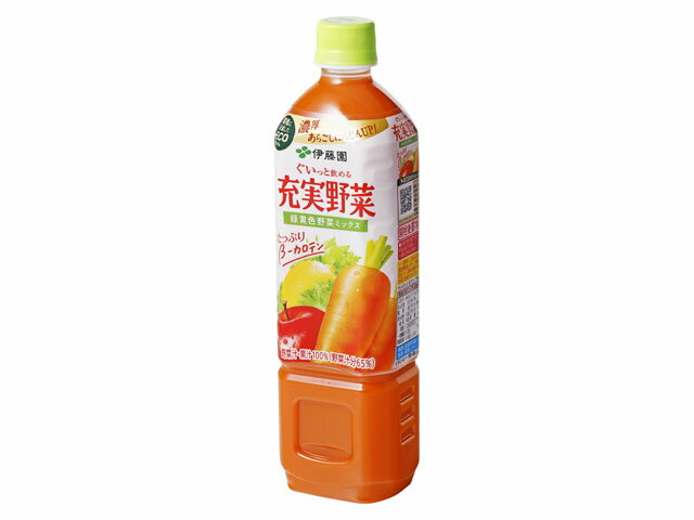 伊藤園 ぐいっと飲める 充実野菜 緑黄色野菜ミックス 740g