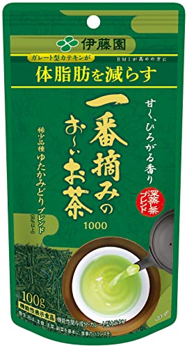 伊藤園 体脂肪を減らす 一番摘みのお～いお茶1000 100gの商品画像