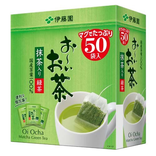 伊藤園 おーいお茶 緑茶  抹茶入り エコティーバッグ(1.8g*50袋)