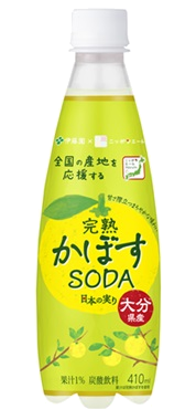 伊藤園 ニッポンエール 完熟かぼすソーダ 大分県産 ペット 410mlの商品画像