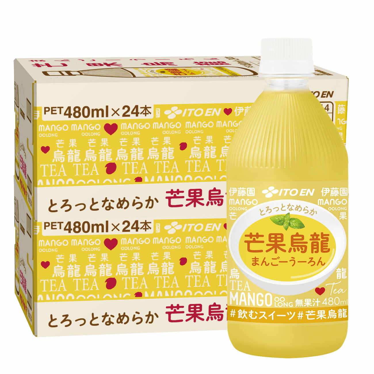 伊藤園 とろっとなめらか 芒果烏龍 480ml