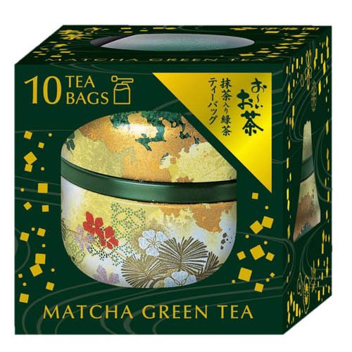伊藤園 おーいお茶 茶缶入りティーバッグ 抹茶入り緑茶(1.8g×10袋)の商品画像