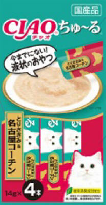 CIAOちゅ～る とりささみ&名古屋コーチン 14g×4本の商品画像