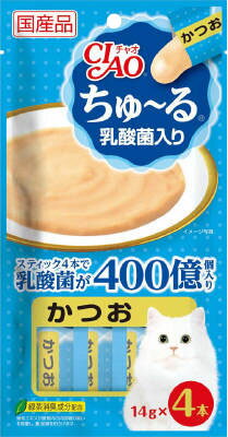 ちゅ～る 乳酸菌入り かつお 14g×4本