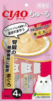 ちゅ～る 腎臓の健康維持に配慮 まぐろ 14g×4本