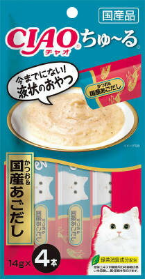 ちゅ～る かつお&国産あごだし 14g×4本
