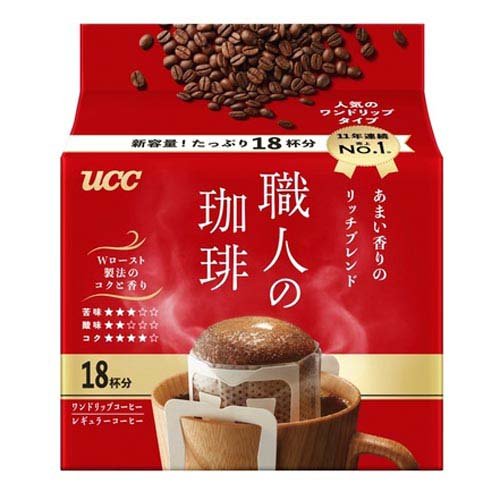 UCC 職人の珈琲 ワンドリップコーヒー あまい香りのリッチブレンド(18杯分)