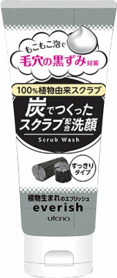 エブリッシュ 炭でつくったスクラブ洗顔 135g